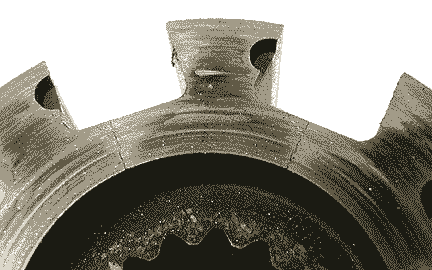 Cam Rotor with stress cracks